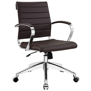 urbanpro modern mid back office chair in brown