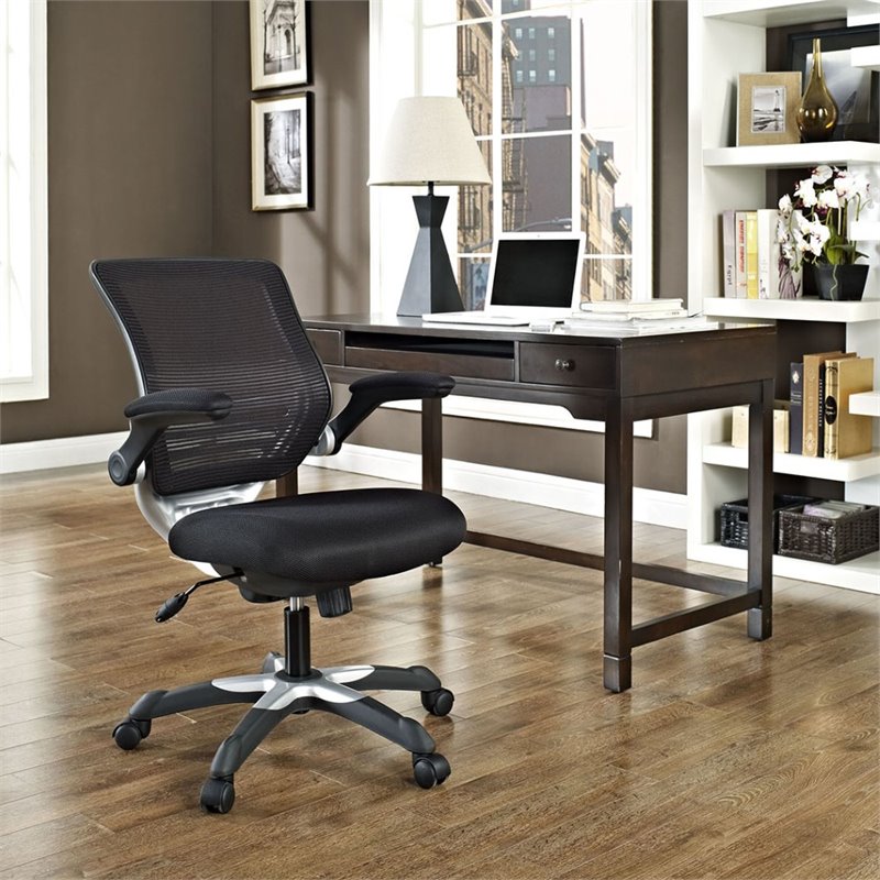 UrbanPro Modern Fabric Mesh Office Chair in Black