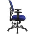 UrbanPro Modern Fabric Mesh Office Chair in Blue
