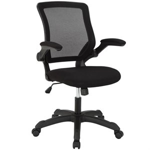 UrbanPro Modern Fabric Mesh Office Chair in Black