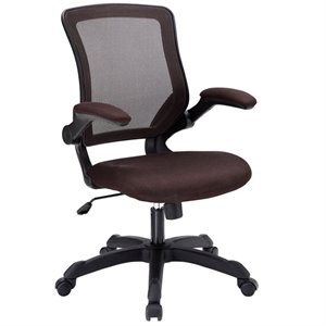 urbanpro modern fabric mesh office chair in brown