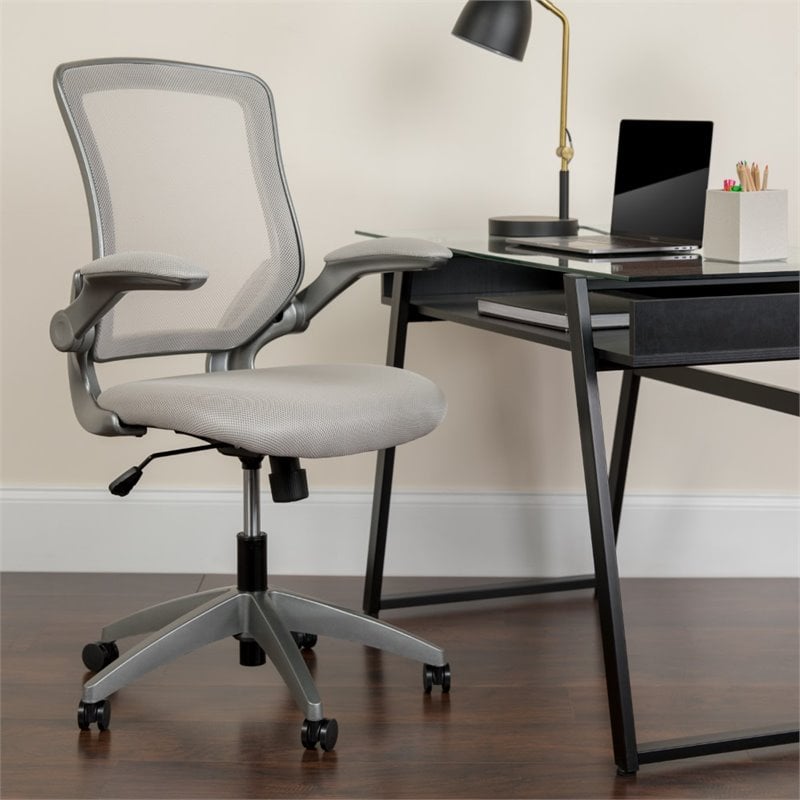 UrbanPro Contemporary Mesh Swivel Office Chair in Gray