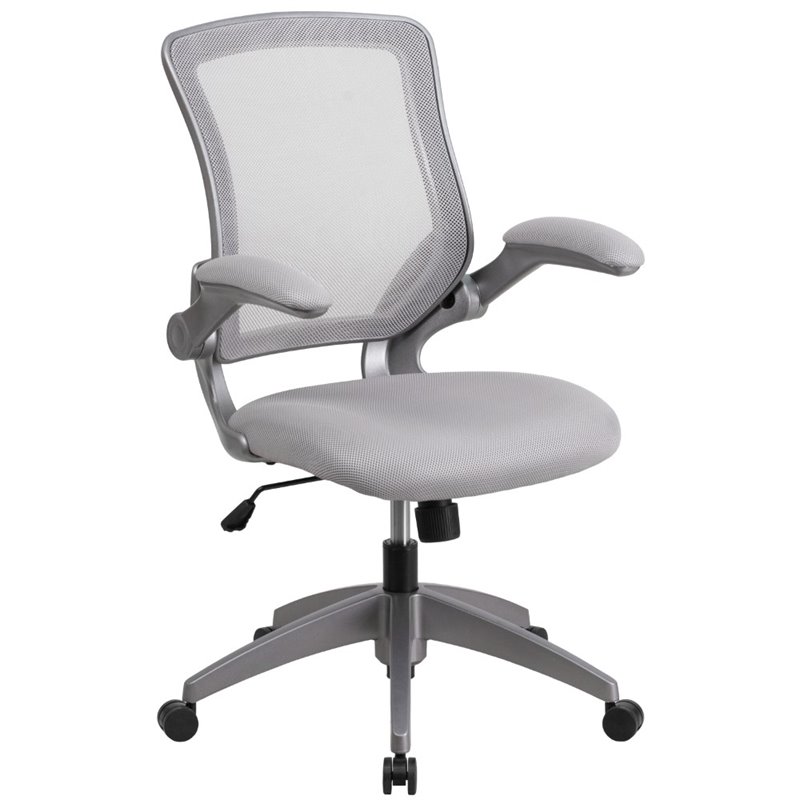 UrbanPro Contemporary Mesh Swivel Office Chair in Gray