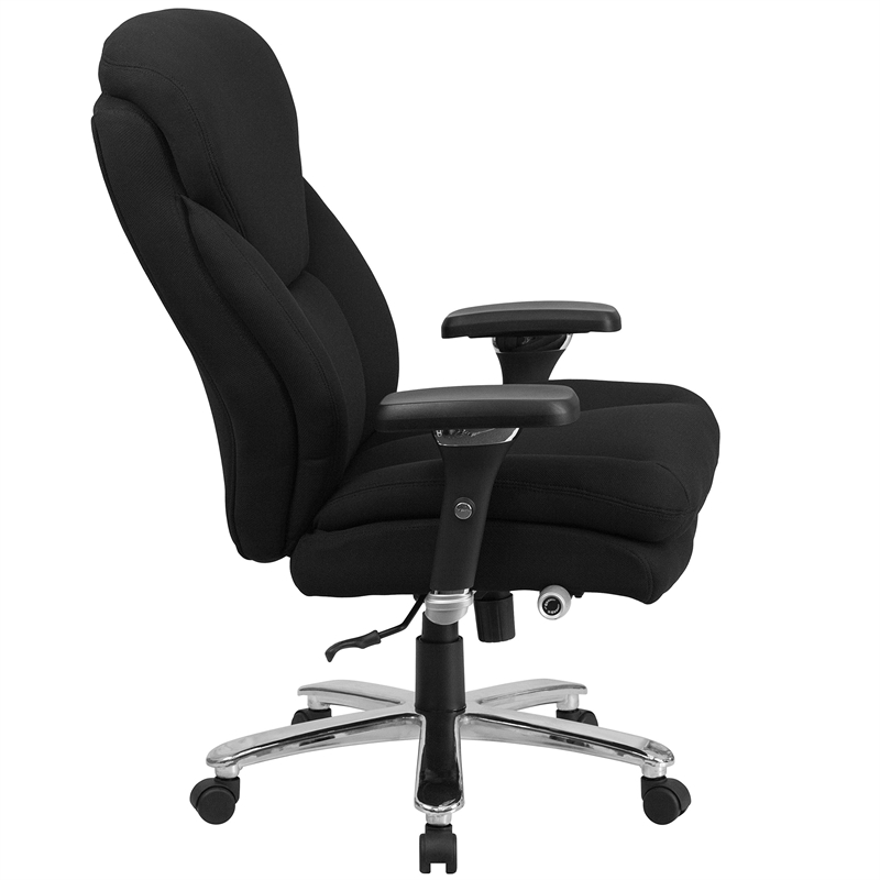 UrbanPro Big and Tall Fabric Swivel Office Chair in Black