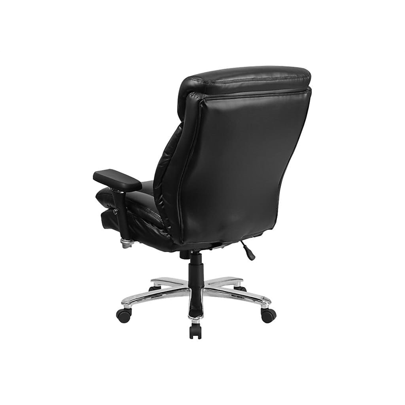 UrbanPro Big and Tall Leather Swivel Office Chair in Black