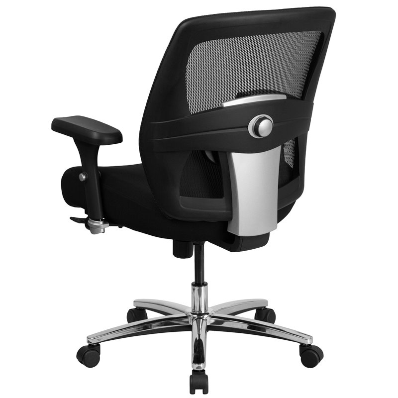 UrbanPro Contemporary Big and Tall Swivel Office Chair in Black