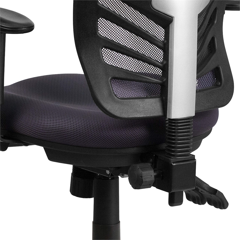 UrbanPro Contemporary Mid Back Mesh Swivel Office Chair in Dark Gray