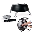 UrbanPro Low Profile Vinyl Upholstered Ball Chair in Sour Apple