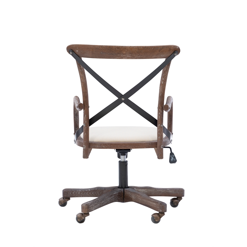 UrbanPro Transitional Wood Office Chair in Brown