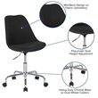 UrbanPro Mid Back Swivel Office Chair in Black