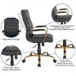 UrbanPro High Back Leather Swivel Office Chair in Black
