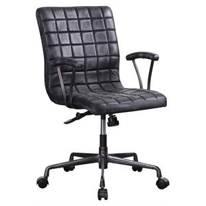 UrbanPro Executive Office Chair in Black Top Grain Leather