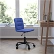 UrbanPro Mid Back Tufted Swivel Office Chair in Blue