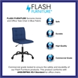 UrbanPro Mid Back Tufted Swivel Office Chair in Blue