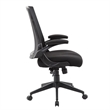 UrbanPro Modern Mesh Fabric/Nylon Swivel Flip Arm Office Chair in Black