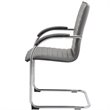 UrbanPro Faux Leather Office Chair in Gray (Set of 2)