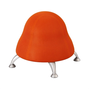 UrbanPro Low Profile Vinyl Upholstered Ball Chair in Orange
