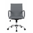 UrbanPro Modern Faux Leather Executive Swivel Office Chair in Gray