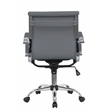 UrbanPro Modern Faux Leather Executive Swivel Office Chair in Gray