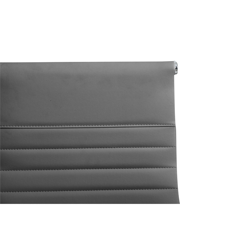 UrbanPro Modern Faux Leather Executive Swivel Office Chair in Gray