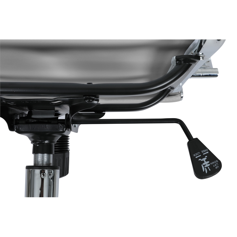 UrbanPro Modern Faux Leather Executive Swivel Office Chair in Gray