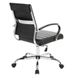 UrbanPro Modern Adjustable Leather Office Chair in Black