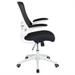 UrbanPro Contemporary Mid Back Mesh Office Swivel Chair in Black and White