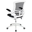 UrbanPro Contemporary Mid Back Mesh Office Swivel Chair in Black and White