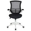 UrbanPro Contemporary Mid Back Mesh Office Swivel Chair in Black and White