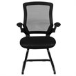 UrbanPro Modern Mesh Sled Base Office Chair in Black