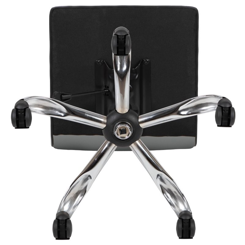 UrbanPro Contemporary Low Back Faux Leather Office Swivel Chair in Light Gray