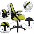 UrbanPro Contemporary High-Back Ergonomic Mesh Office Swivel Chair in Green