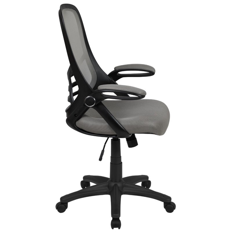 UrbanPro Contemporary High-Back Ergonomic Mesh Office Swivel Chair in Light Gray