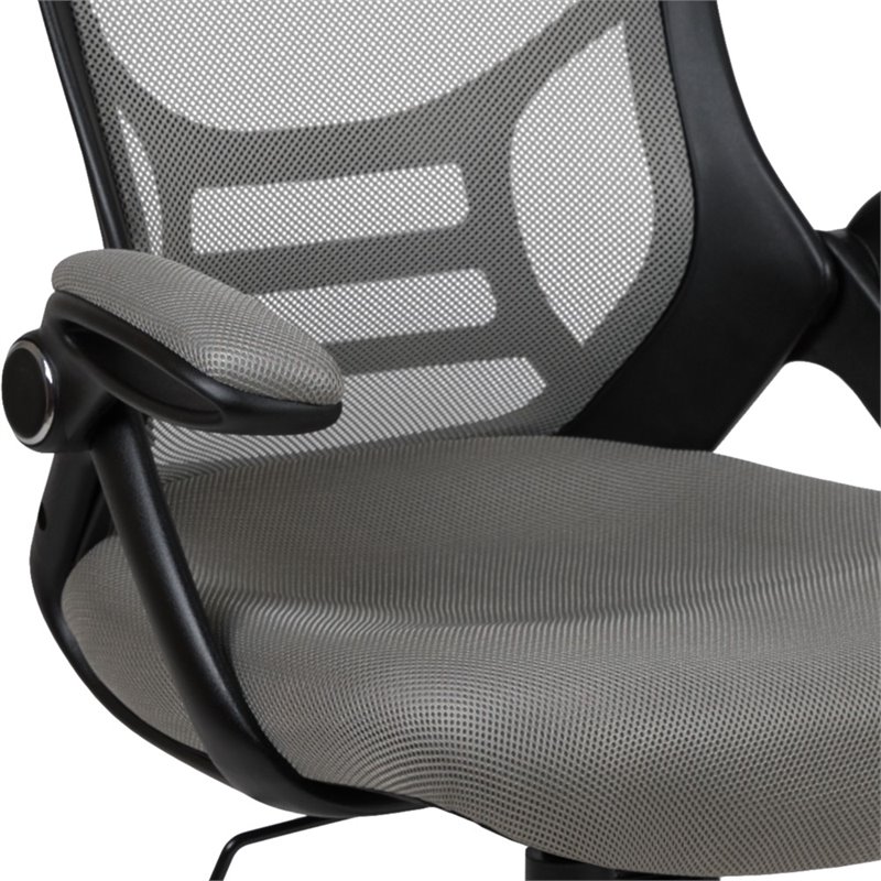 UrbanPro Contemporary High-Back Ergonomic Mesh Office Swivel Chair in Light Gray