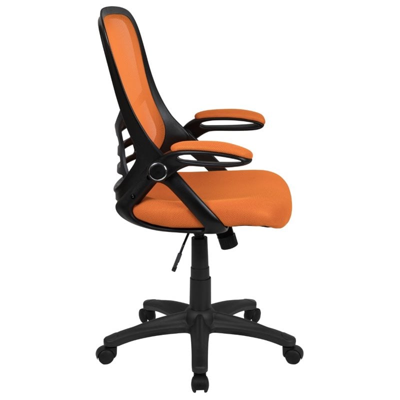 UrbanPro Contemporary High-Back Ergonomic Mesh Office Swivel Chair in Orange