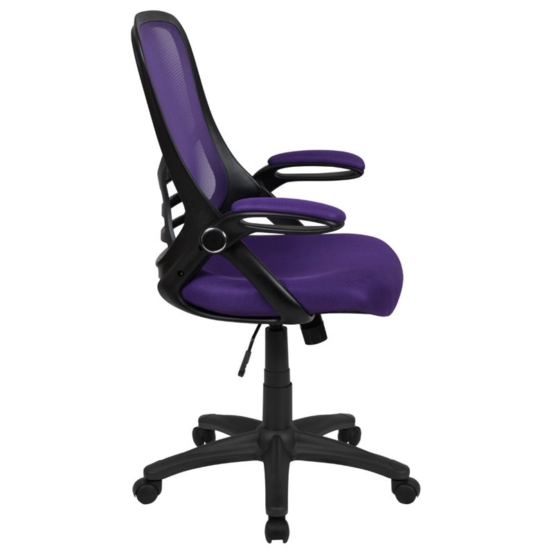 UrbanPro Contemporary High-Back Ergonomic Mesh Office Swivel Chair in Purple