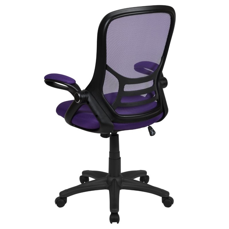 UrbanPro Contemporary High-Back Ergonomic Mesh Office Swivel Chair in Purple