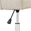 UrbanPro Modern Fabric Upholstered Button Tufted Swivel Office Chair in Beige