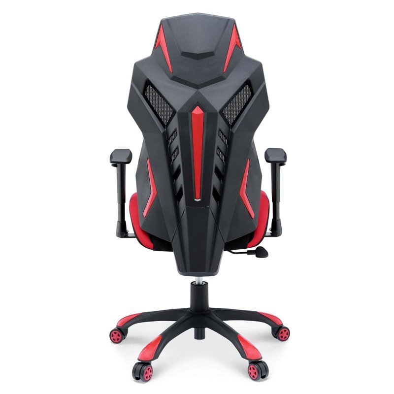 UrbanPro Modern Mesh Fabric Gaming Computer Chair in Black/Red