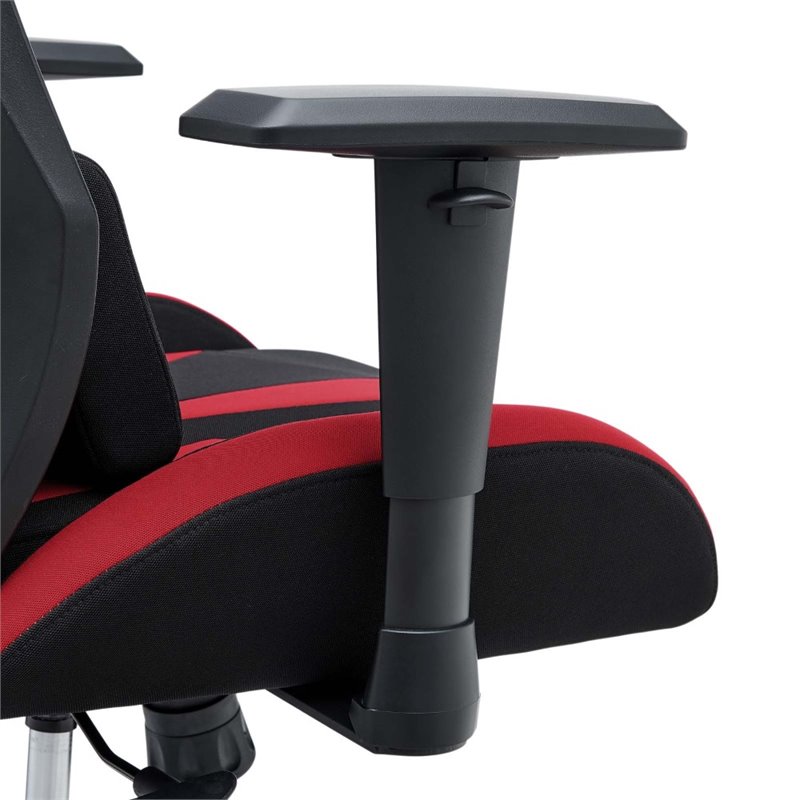 UrbanPro Modern Mesh Fabric Gaming Computer Chair in Black/Red