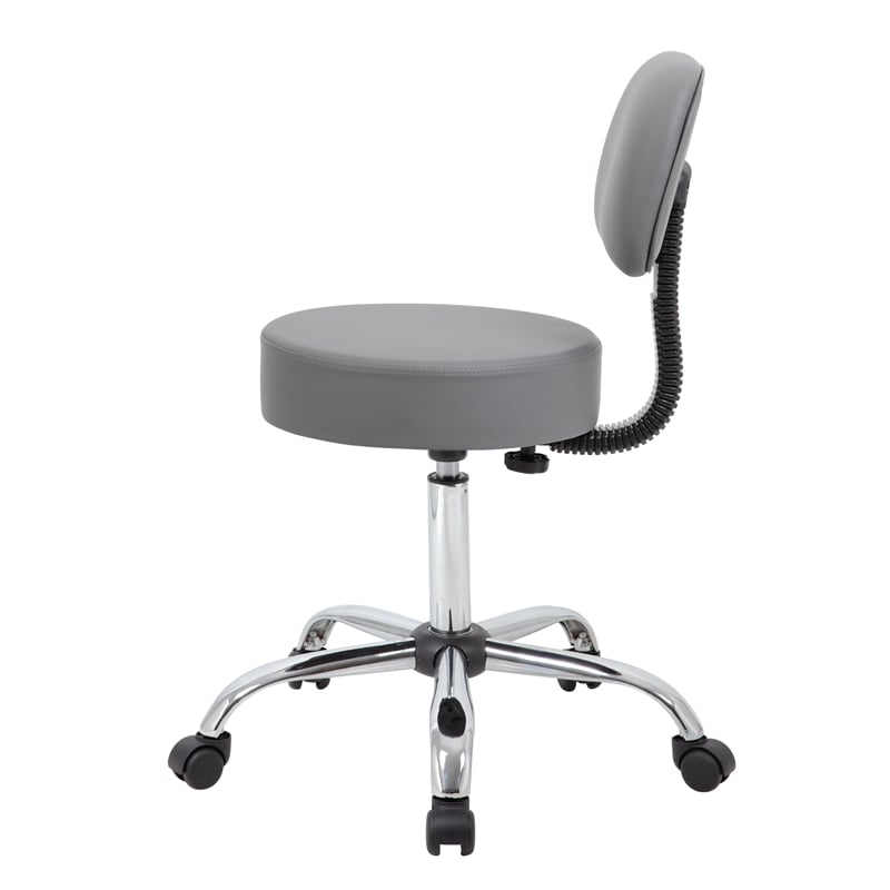 UrbanPro Caresoft Medical Lab Rolling Stool with Back
