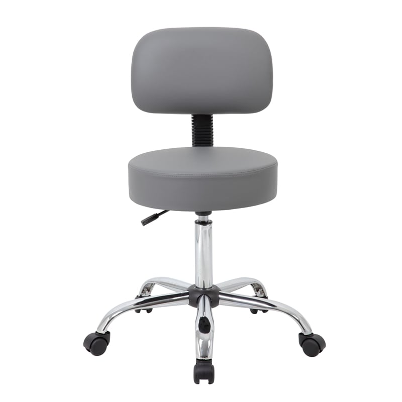 UrbanPro Caresoft Medical Lab Rolling Stool with Back