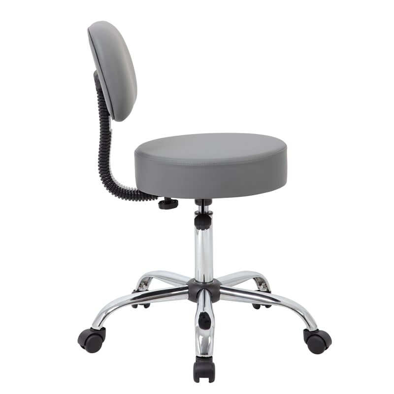 UrbanPro Caresoft Medical Lab Rolling Stool with Back