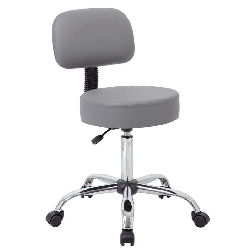 UrbanPro Caresoft Medical Lab Rolling Stool with Back