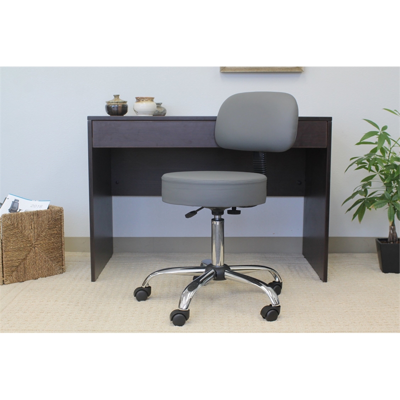 UrbanPro Caresoft Medical Lab Rolling Stool with Back