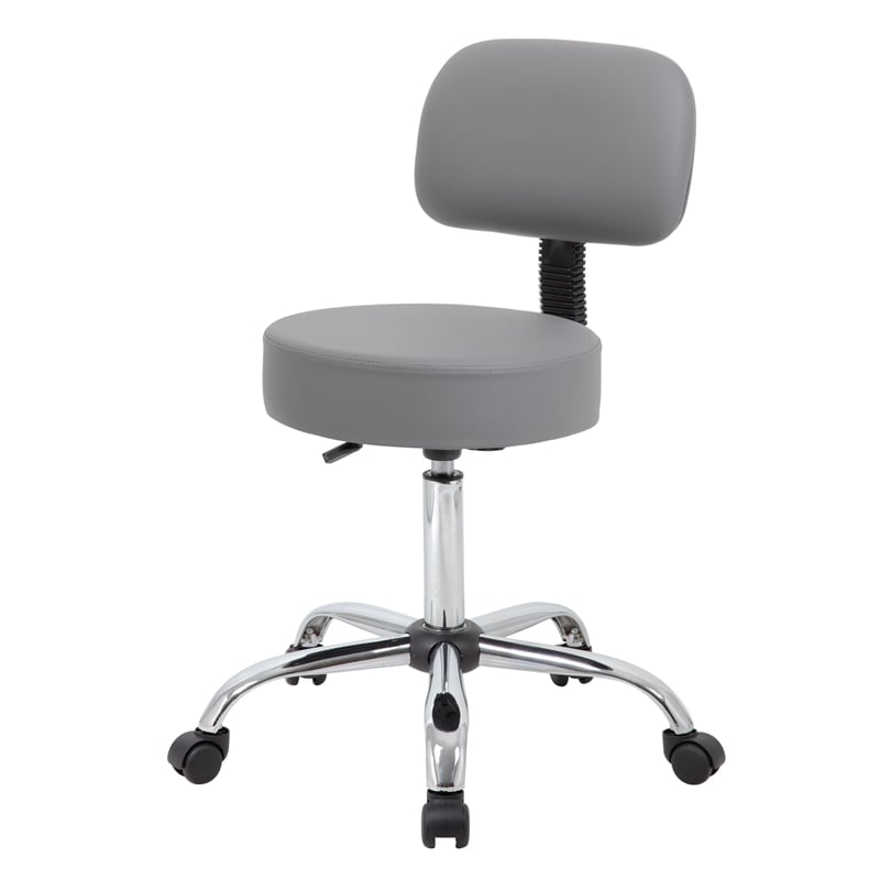 UrbanPro Caresoft Medical Lab Rolling Stool with Back