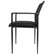 UrbanPro Mesh Guest Chair with Casters in Black