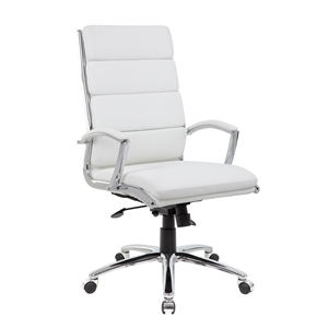 urbanpro executive caressoftplus chair with metal chrome finish