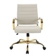 UrbanPro Modern Adjustable Leather Office Chair in Tan
