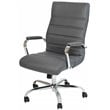 UrbanPro Contemporary Leather High Back Office Chair in Gray